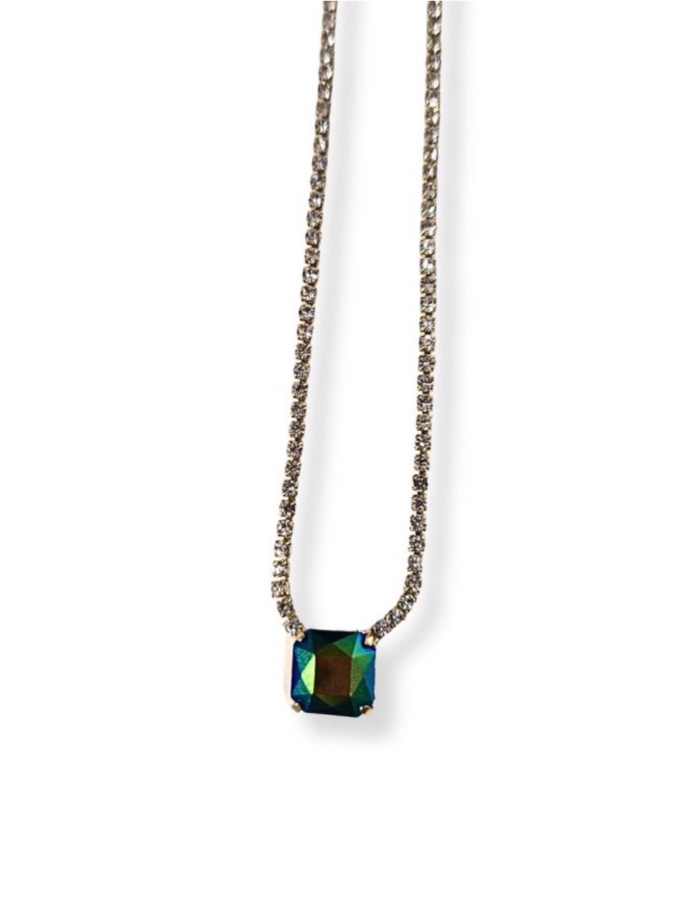 Sienna Riley Square Necklace - Jet Brandy
